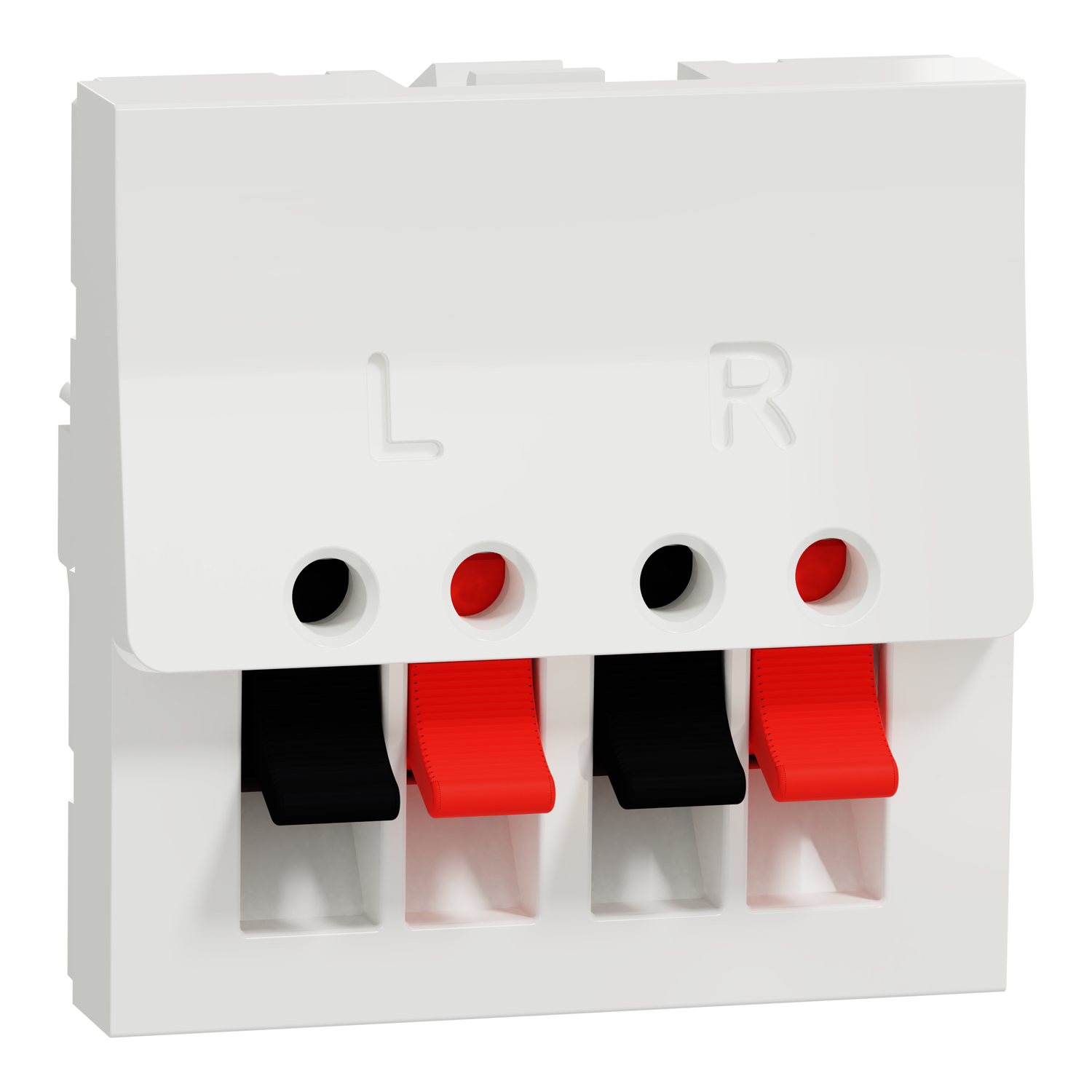 Аудіорозетка двомодульна Schneider Electric Unica New Білий (NU348618) Аудіорозетка двомодульна Schneider Electric Unica New Білий (NU348618)