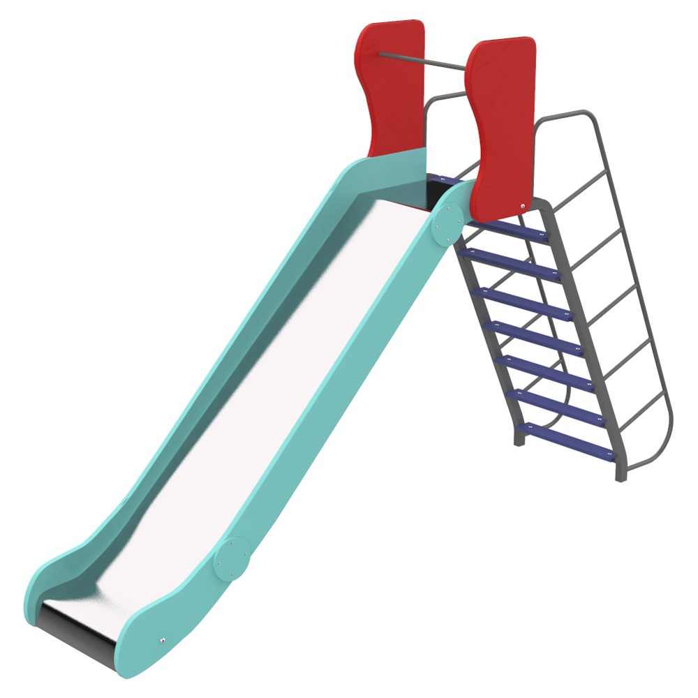 Дитяча гірка вулична Kidigo Ластівка 365х64х225 см Різнокольоровий (1127670955)