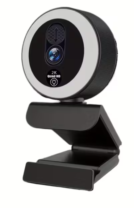 Веб-камера з мікрофоном зі штативом та автофокусом 2K FullHD (ВШТ46)