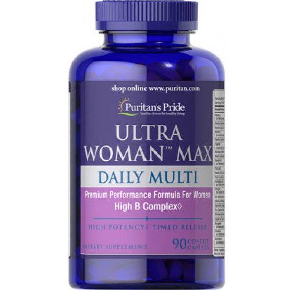 Витаминно-минеральный комплекс Puritan's Pride Ultra Woman Max Daily Multivitamin 90 Caplets (PTP-51509)