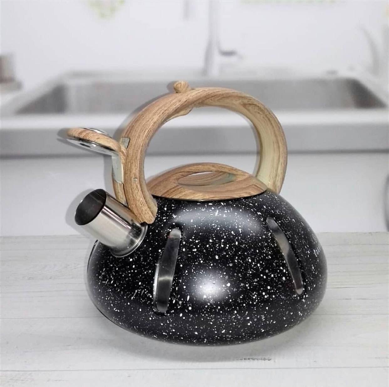 Чайник с свистком Edenberg EB-8844 Edenberg из нержавеющей стали 2 л Черный (2530556665)
