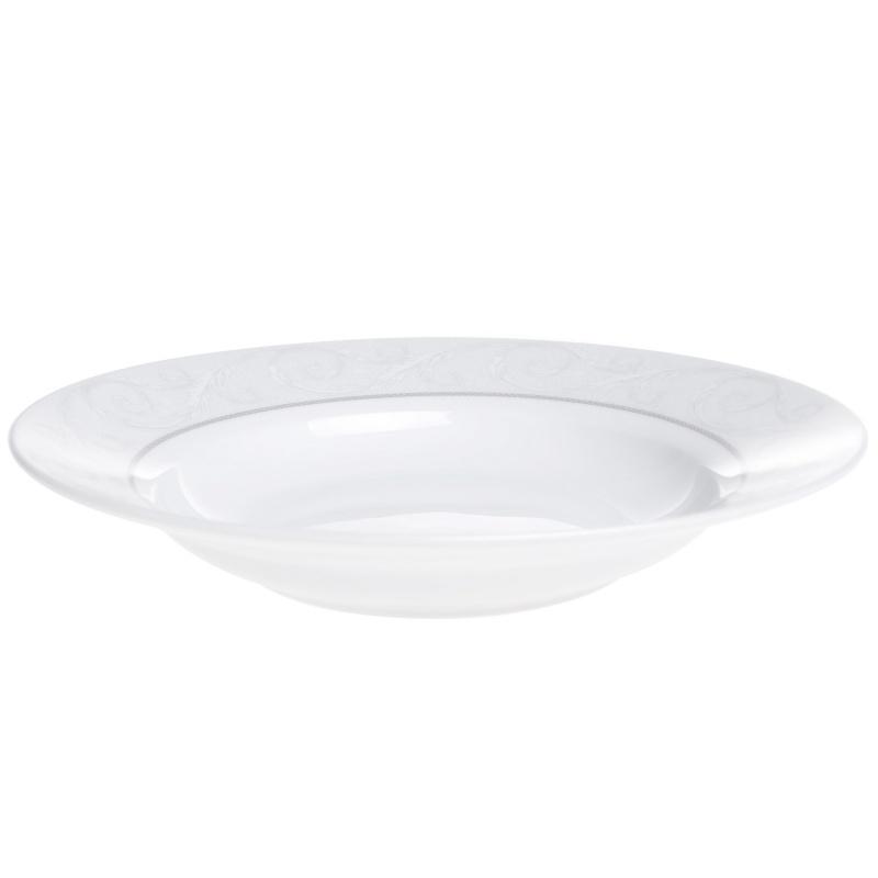 Тарілка супова кругла Lora NP103 кістяна порцеляна Білий (73-007) - фото 2 Тарілка супова кругла Lora NP103 кістяна порцеляна Білий (73-007) - фото 2