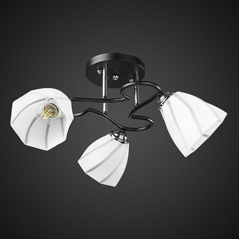 Стельова люстра Light House DL-17286/3 Чорний