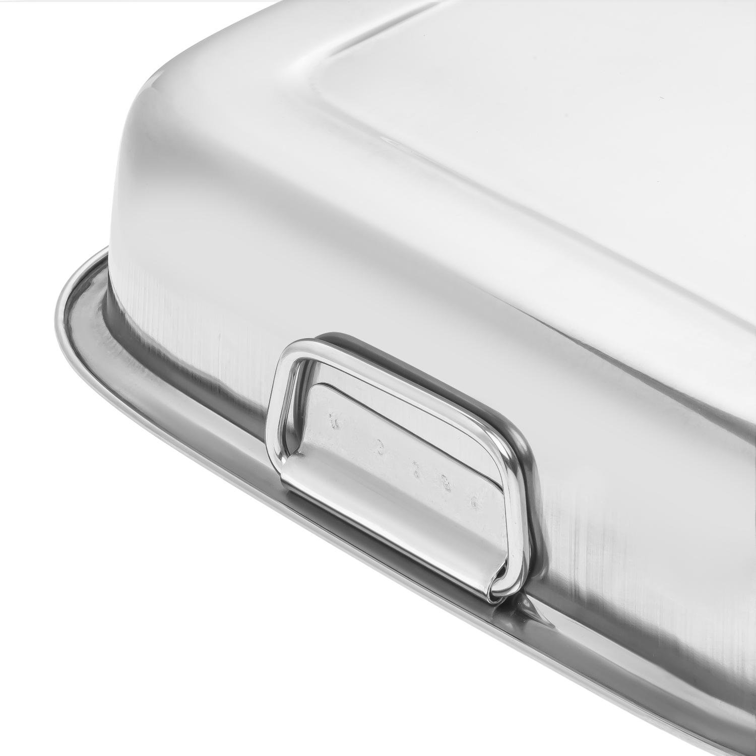 Деко з нержавіючої сталі 37х28х6,2 см (87395) - фото 7 Деко з нержавіючої сталі 37х28х6,2 см (87395) - фото 7