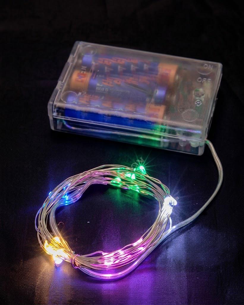 Гирлянда Роса на батарейках 100 LED 10 м мульти (FFJ00181)