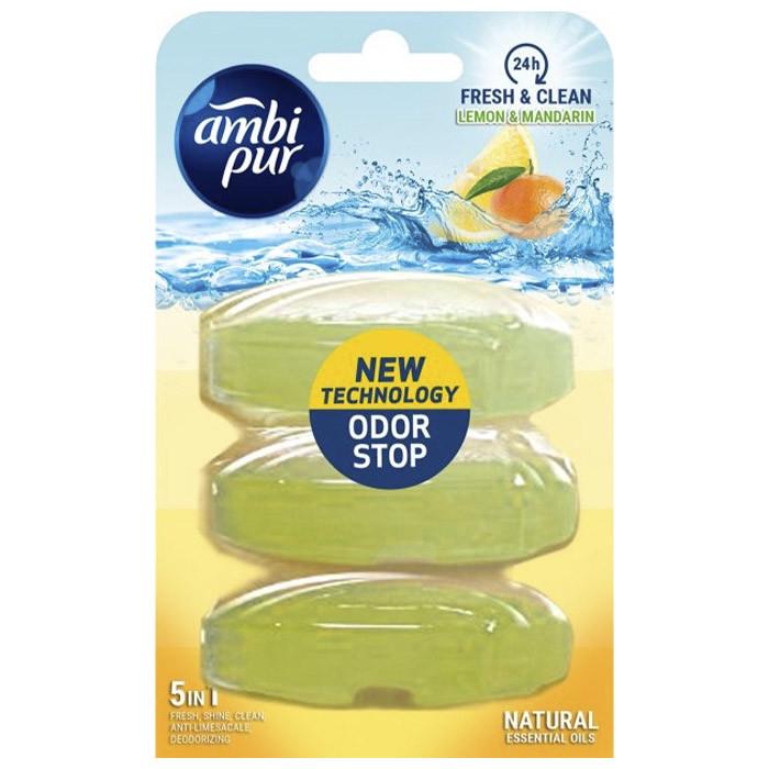 Туалетный блок для унитаза Ambi Pur Lemon&Mandarin 55 мл 3 шт. (1622792301) Туалетный блок для унитаза Ambi Pur Lemon&Mandarin 55 мл 3 шт. (1622792301)