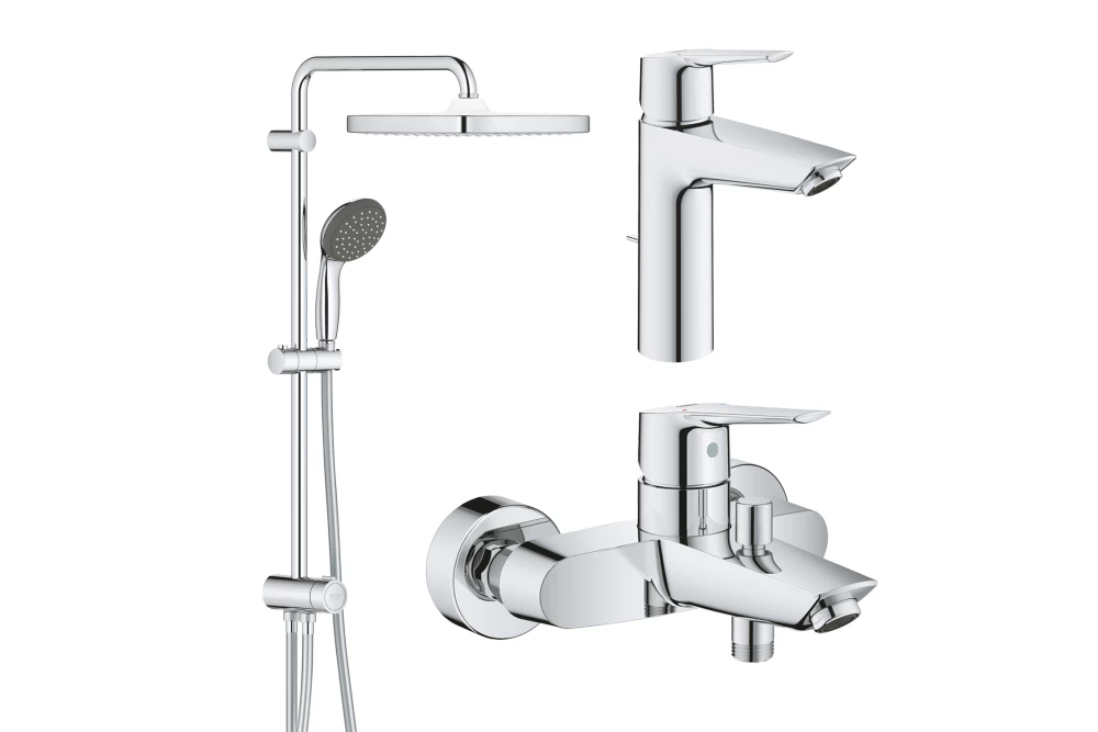 Набор смесителей для ванной комнаты Grohe QuickFix Start M-Size UA202305RM 3в1 (374069)