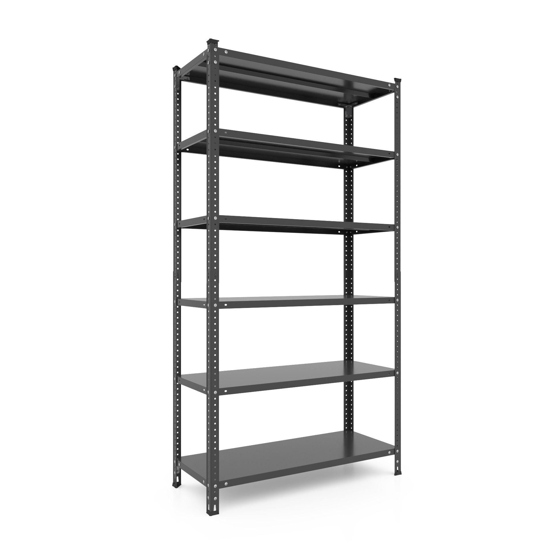 Стеллаж металлический РУНА 253х120х30 см окрашенный на 6 полок из металла Черный (372054) Стеллаж металлический РУНА 253х120х30 см окрашенный на 6 полок из металла Черный (372054)