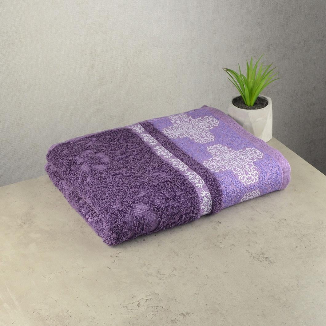Махровое полотенце GM Textile Azi 50х90 см Фиолетовый