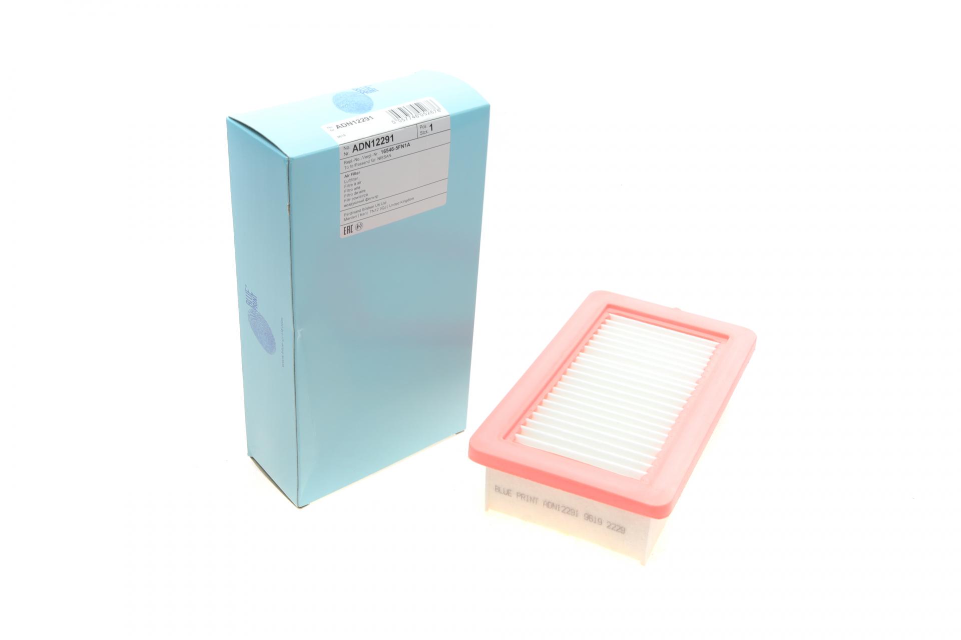 Фільтр повітряний BLUE PRINT для Nissan Micra V 0,9-1,0/1,5DCI 16- (ADN12291)