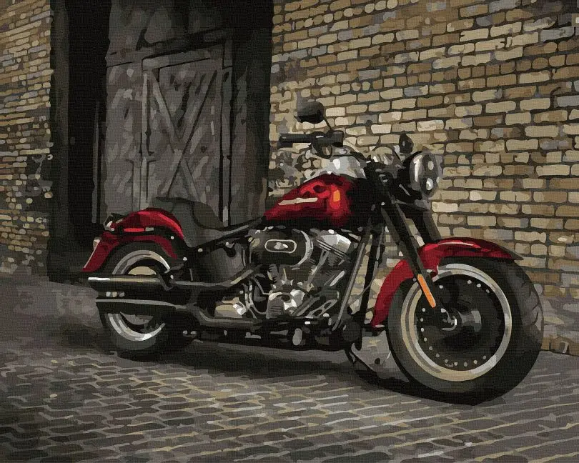 Картина по номерам Brushme Байк 40x50 см (BRM45777)