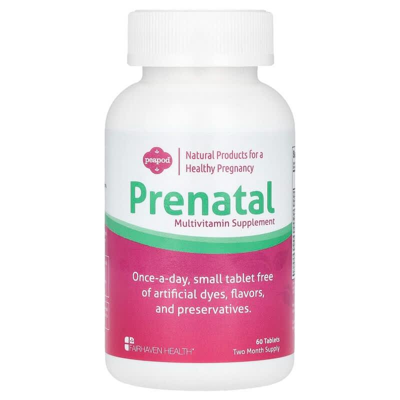Мультивітаміни для вагітних Fairhaven Health Peapod Prenatal 160 таблеток