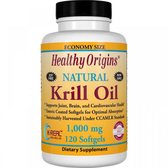 Масло криля Healthy Origins Krill Oil 1000 мг 120 Softgels