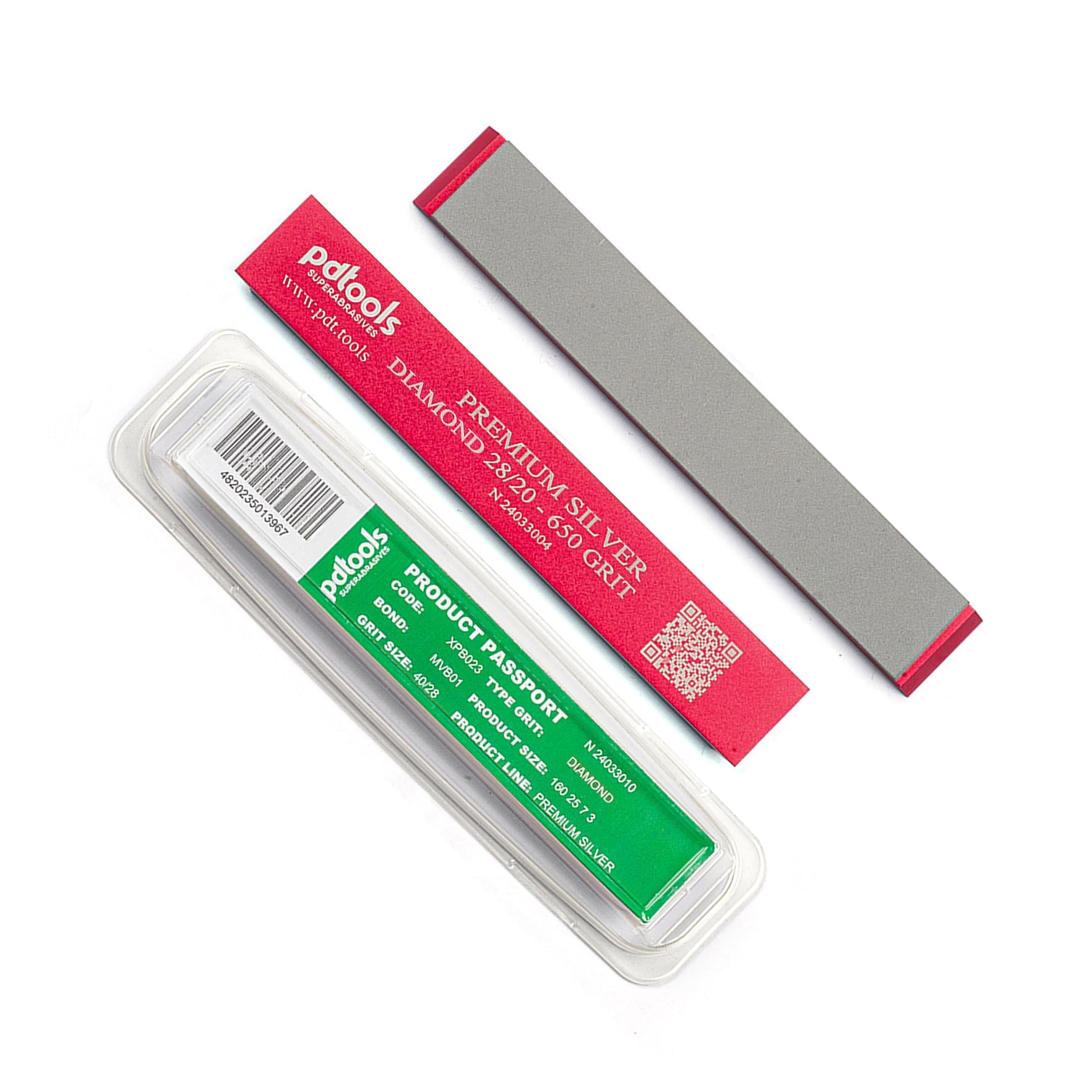 Алмазний камінь PDT Poltava Premium Silver на керамо-металевій зв'язці 650 grit 28/20 мкм (PDT-DIA-SV-650)