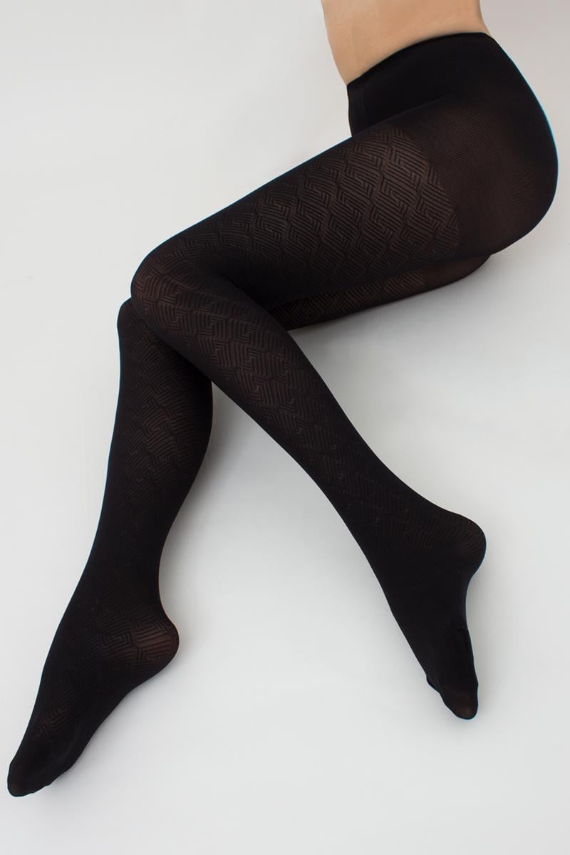 Колготки женские Giulia NEXUS с геометрическим узором 80 2 Black (27067978) - фото 2 Колготки женские Giulia NEXUS с геометрическим узором 80 2 Black (27067978) - фото 2