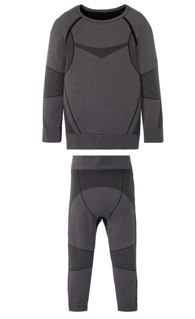 Комплект термобілизни для хлопчика Crivit 335815 із зональною терморегуляцією 86-92 см Сірий (65024)