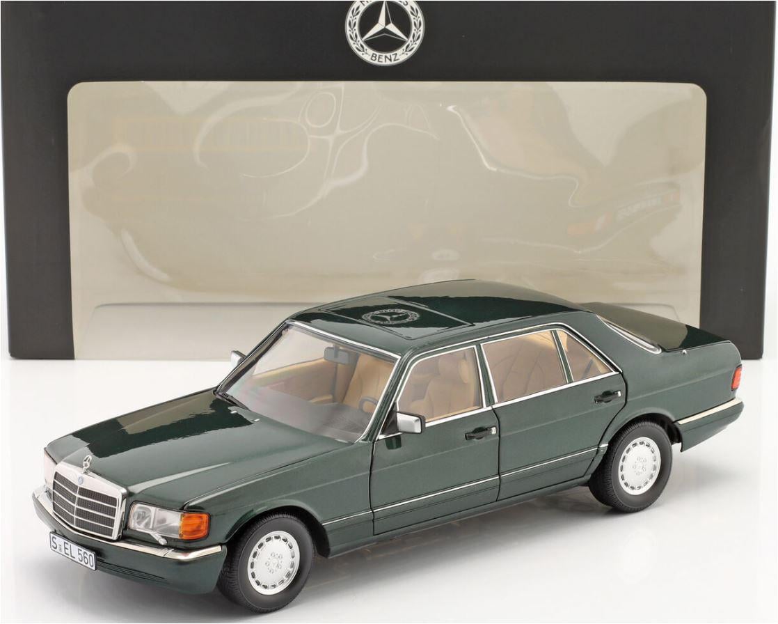 Модель автомобиля 1:18 Mercedes-Benz 560 SEL W126 1985-1991 Malachite Green (B66040682)