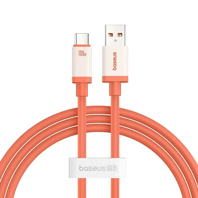 Кабель BASEUS 0 ℃ Series Fast Charging Cable USB to Type-C P10368801731-00 100W 1 м Coral - фото 2