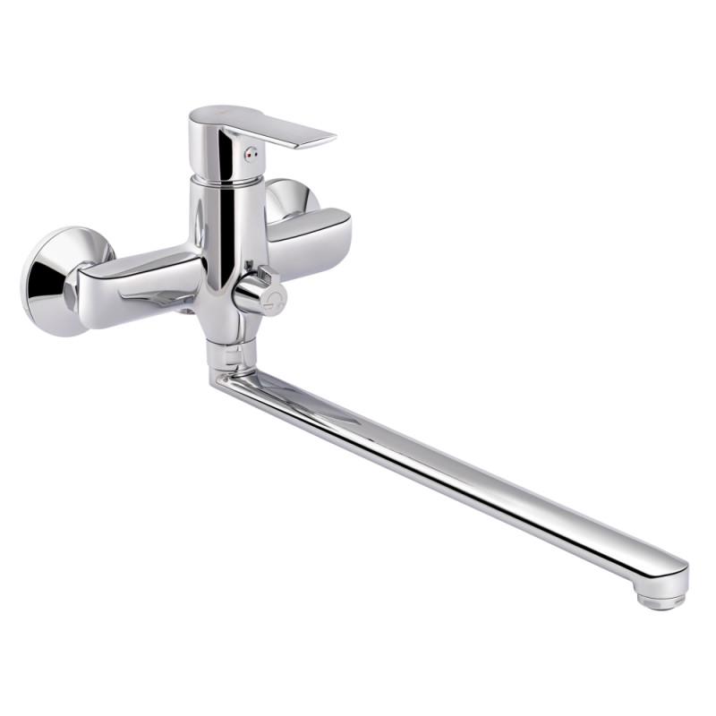 Смеситель для ванны Q-tap Ustek QTUS3216107GC однорычажный Хром (77377)