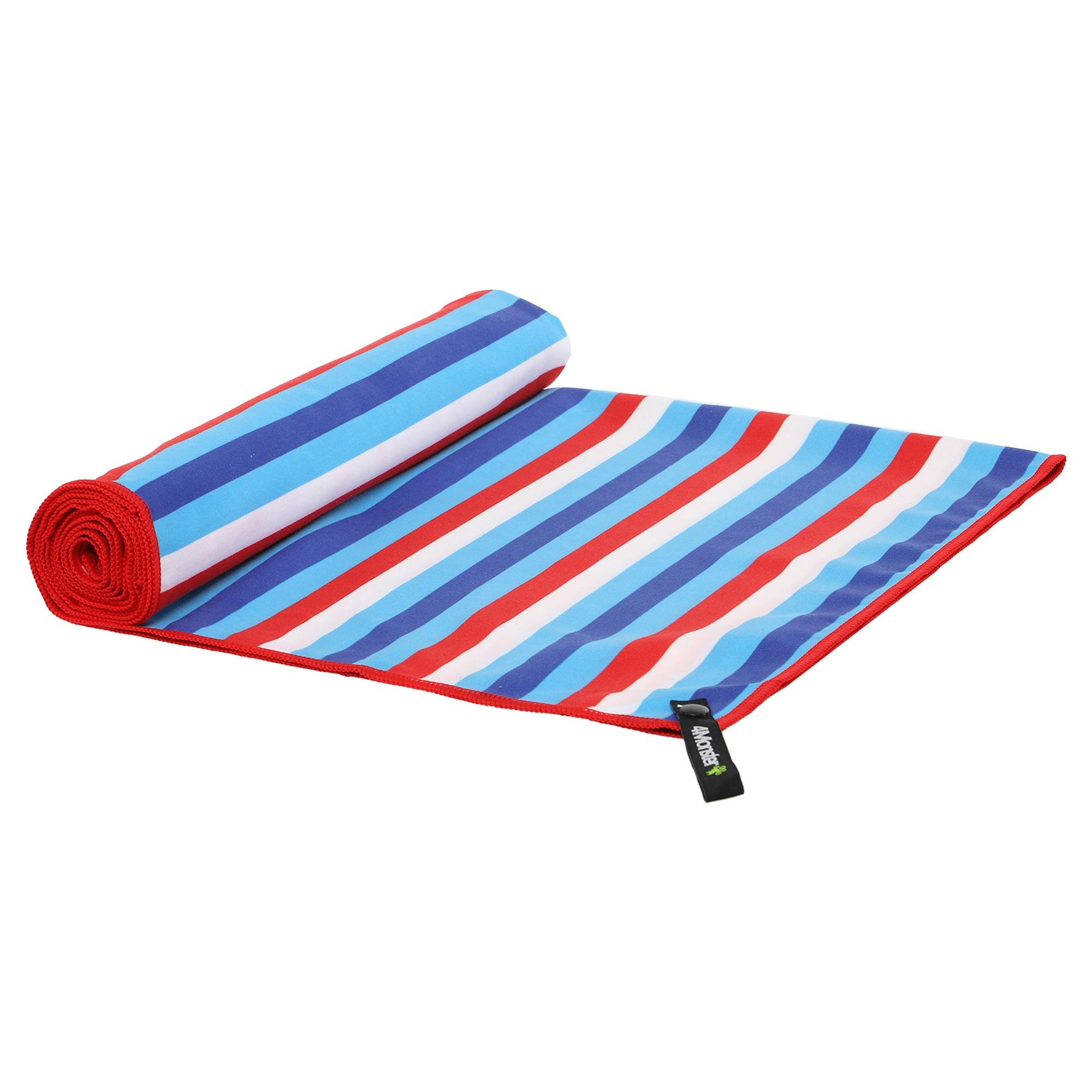 Полотенце для пляжа RAINDOW BEACH TOWEL Голубой/Красный(T-RST)