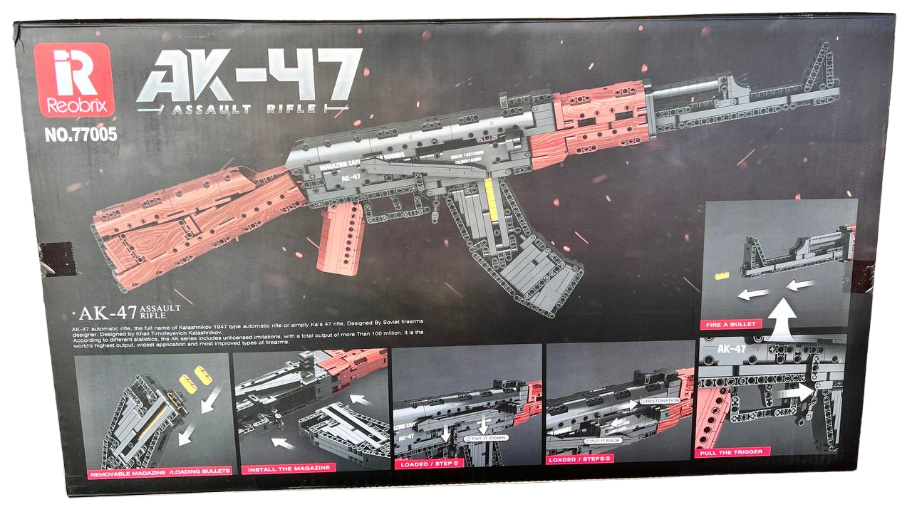Конструктор Reobrix автомат Калашникова АК-47 1366 деталей (77005) Конструктор Reobrix автомат Калашникова АК-47 1366 деталей (77005)