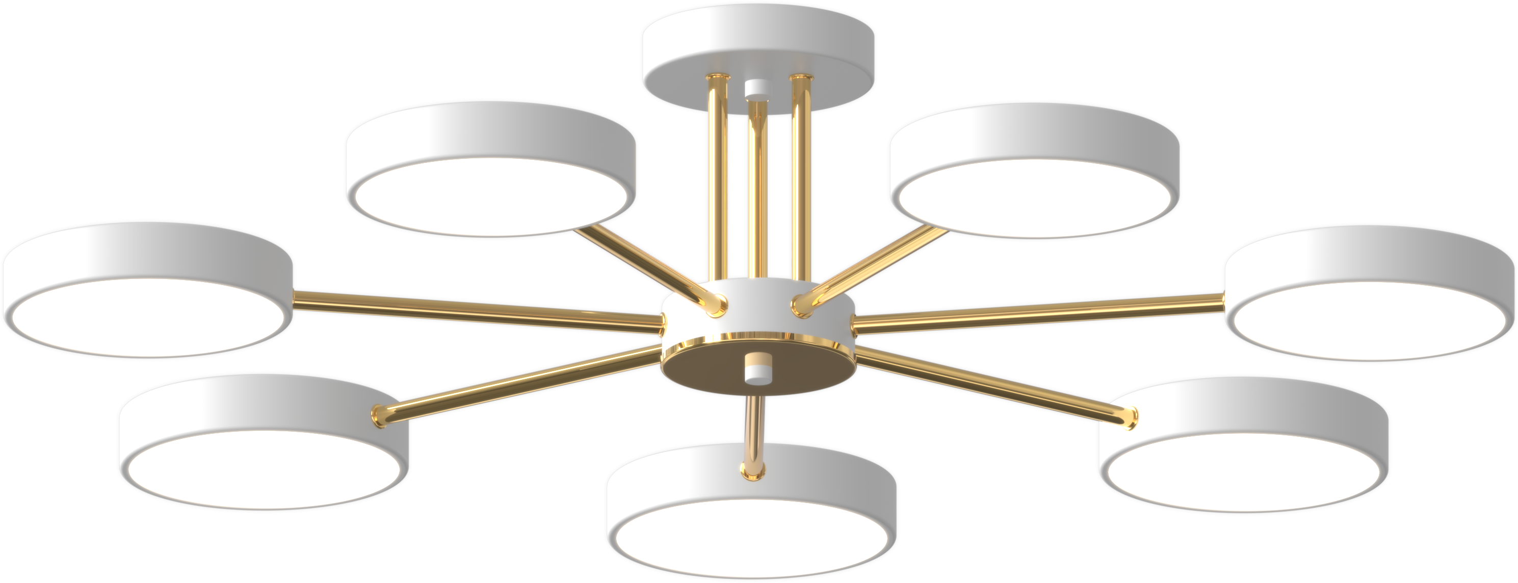 Люстра светодиодная акриловая Sirius B X13242/7 WT+FGD