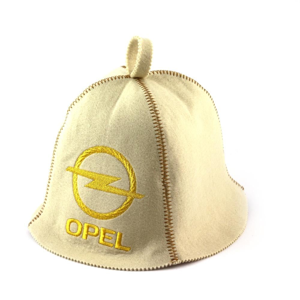 Банная шапка Luxyart "Opel" искусственный фетр Белый (LA-321)
