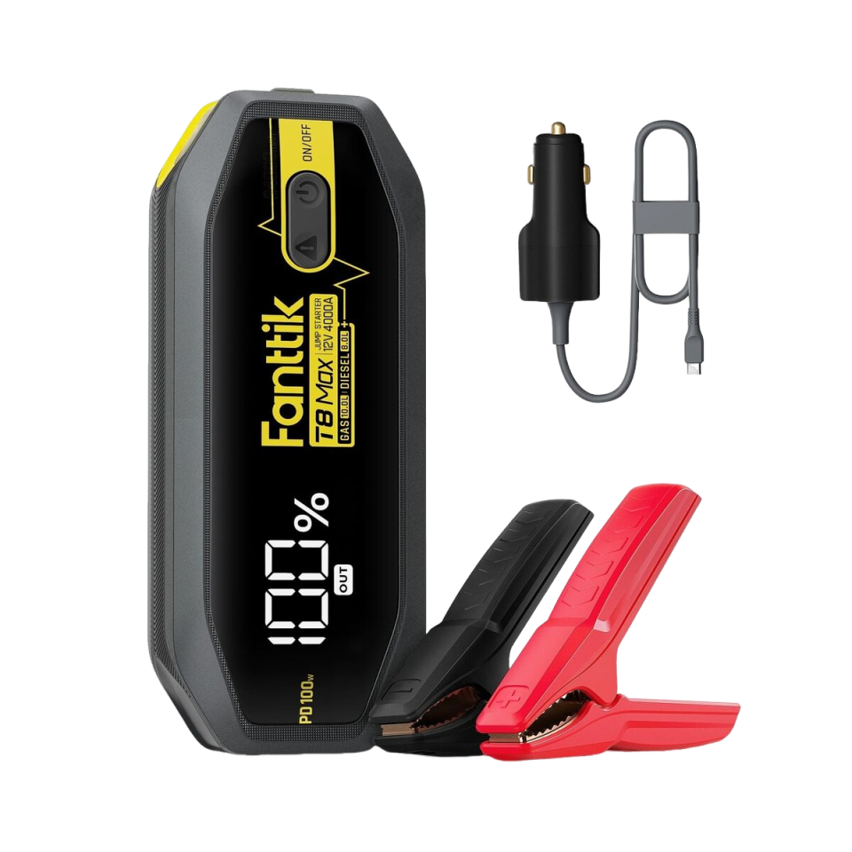 Автомобильное пусковое устройство Fanttik T8 MAX 4000A Jump Starter емкостью 24000mAh, Yellow (000941) Автомобильное пусковое устройство Fanttik T8 MAX 4000A Jump Starter емкостью 24000mAh, Yellow (000941)