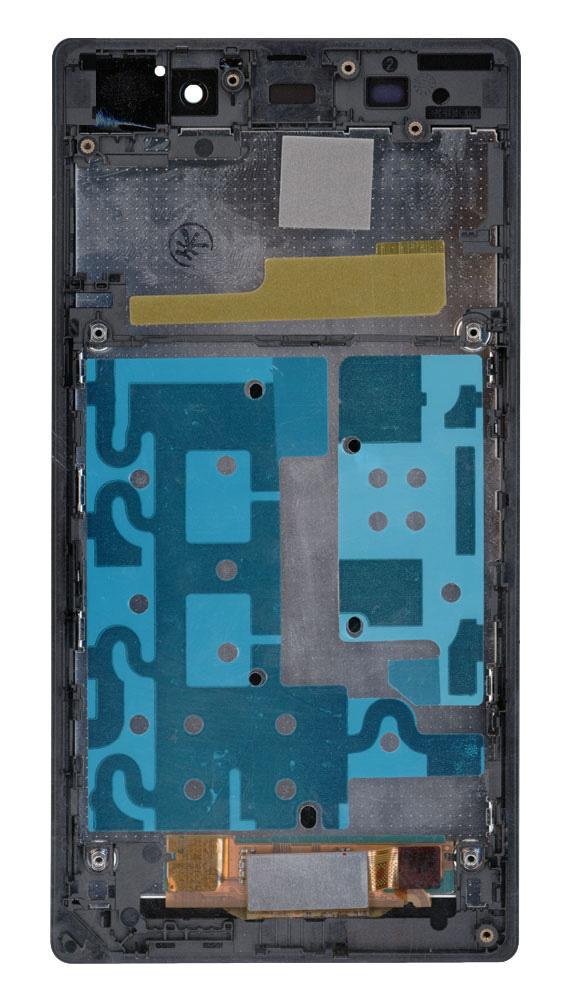 Матрица с тачскрином для телефона Sony Xperia Z1 C6902 с рамкой Черный