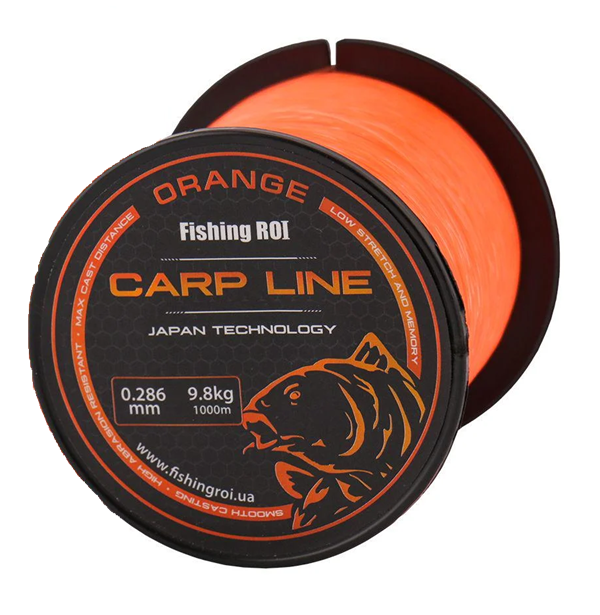 Жилка Fishing ROI Carp Line 0,370 мм 900 м 15,8 кг Orange