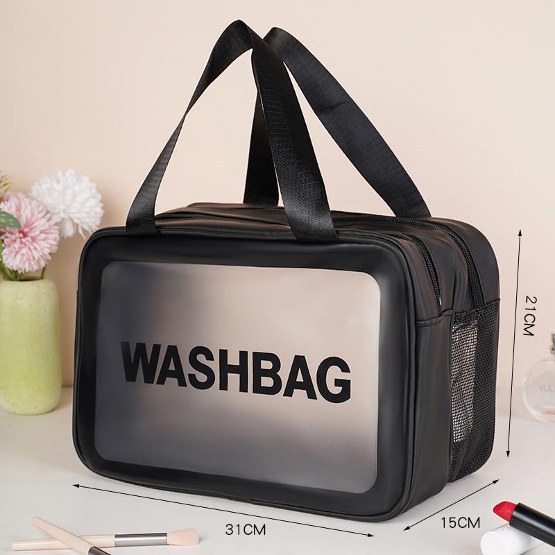 Сумка-органайзер Washbag для косметики и средств гигиены водонепроницаемая Черный (IBH044S) - фото 5