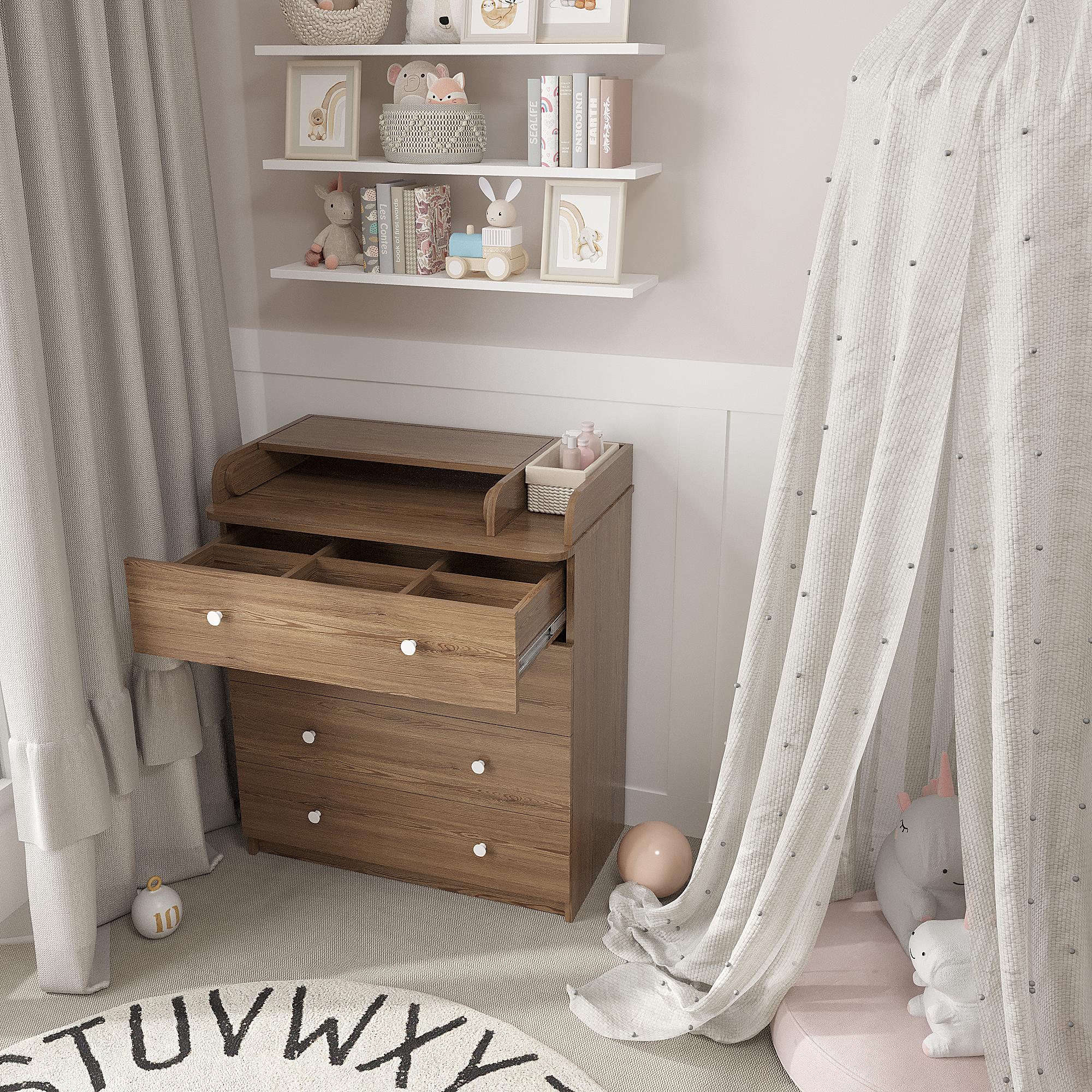 Комод пеленальний КМ-2-П подітий з ящиками 955х800х420 мм Дуб Родос (28054539)