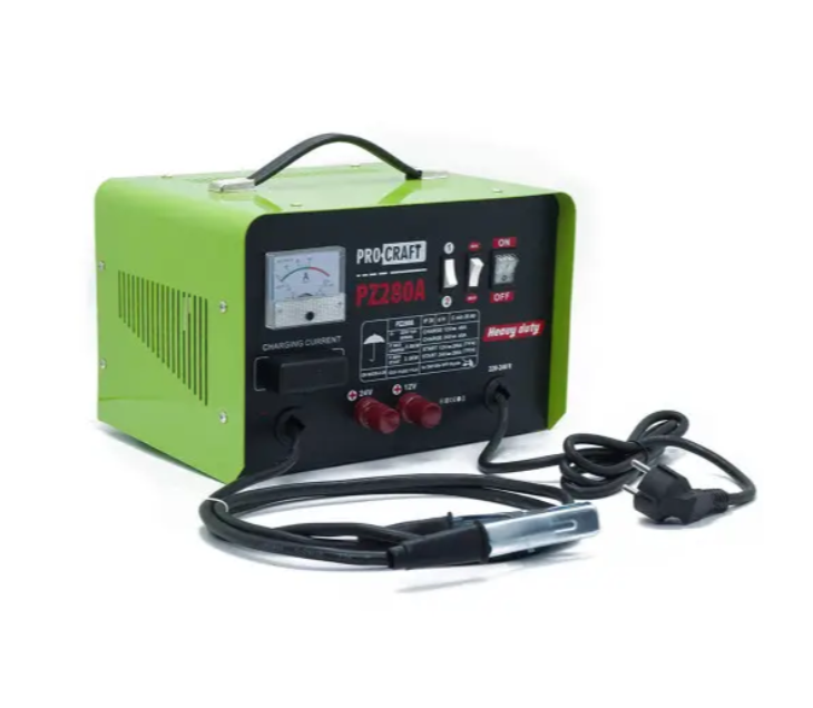 Пуско-зарядное устройство Procraft PZ280A трансформаторное 12В 280А Черно-зеленый (29332021)