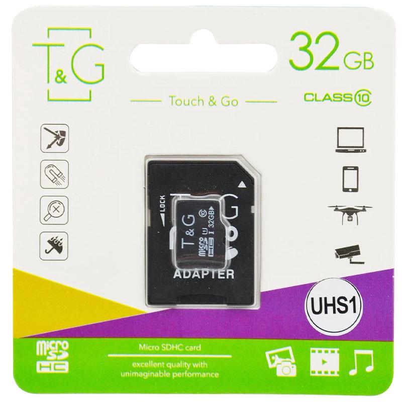 Карта пам'яті T&amp;G microSDHC UHS-1 32 GB class 10 з адаптером (00000053314_1)