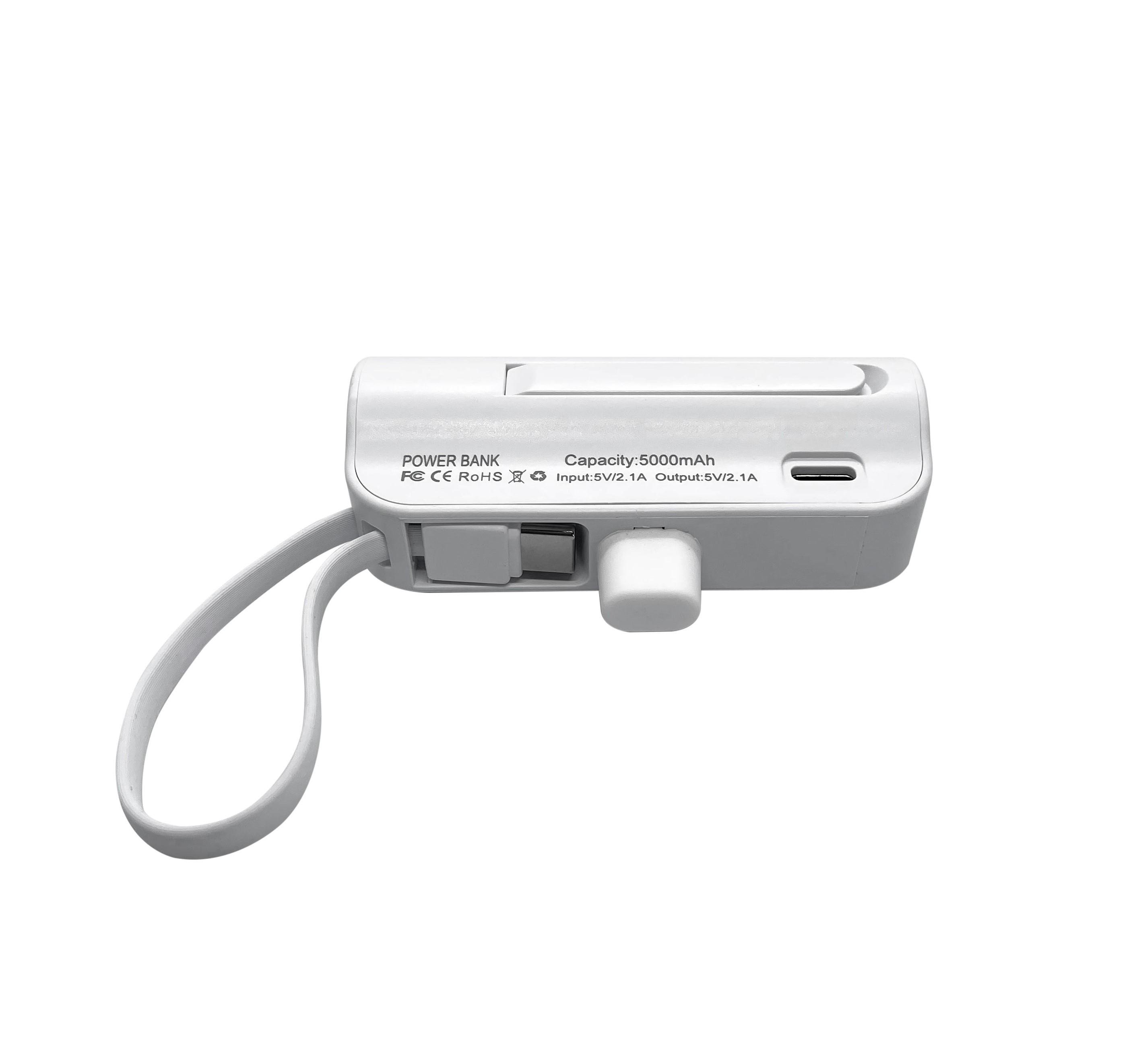 Повербанк XON PowerBank MiniCharge Lightning/USB Type-C 5000 mAh Белый (DC5LC 6761) - фото 3 Повербанк XON PowerBank MiniCharge Lightning/USB Type-C 5000 mAh Белый (DC5LC 6761) - фото 3