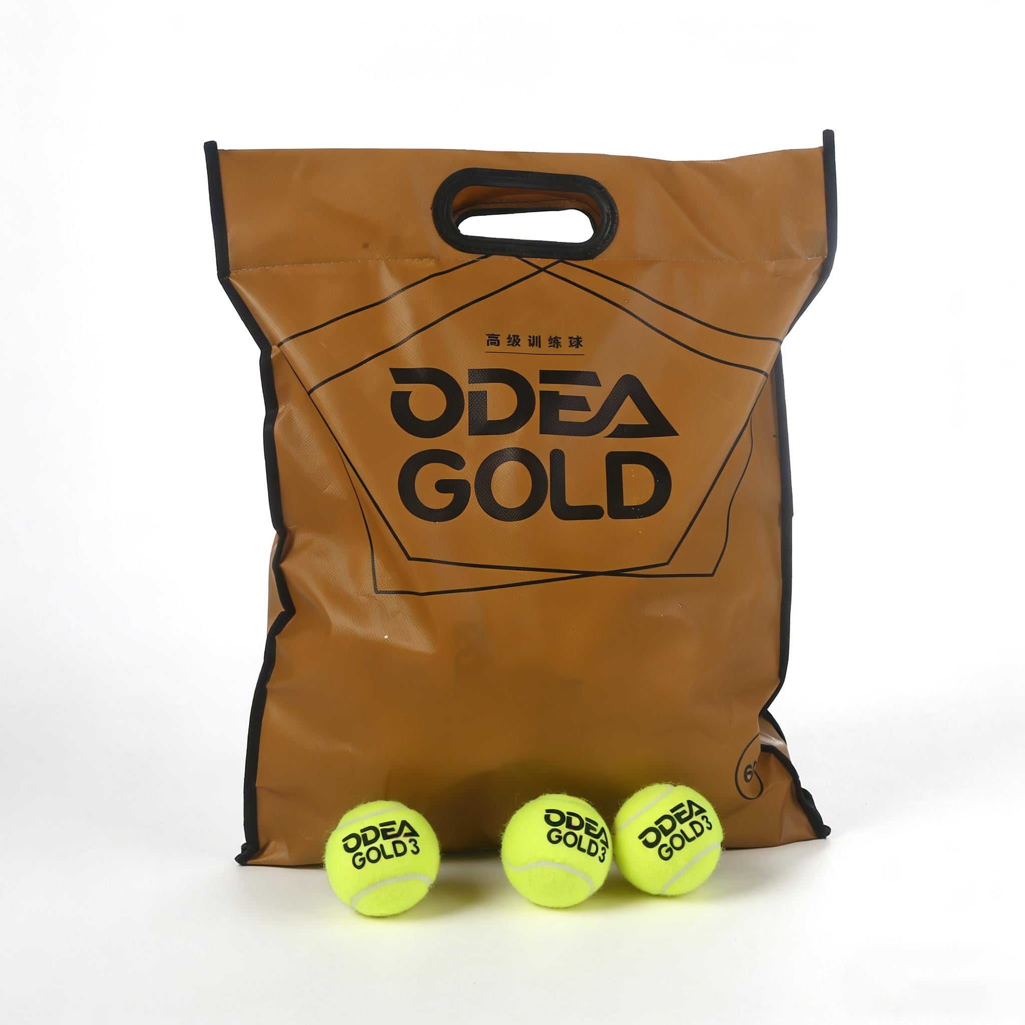 Мячи для падел-тенниса ODEA Gold профессиональные 45% шерсти натуральный каучук пакет 60 шт.