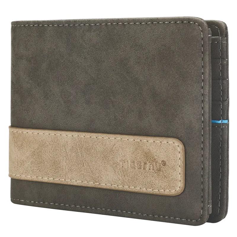 Кошелек мужской Tigernu T-S8010 с защитой RFID Коричневый