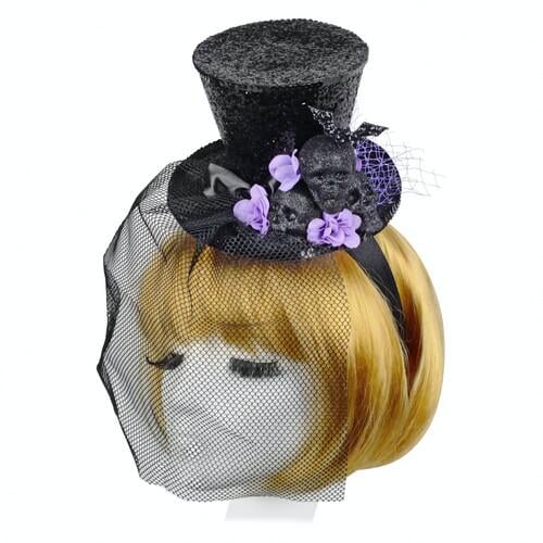 Шляпка Seta Decor Дита Halloween (18-1010BLK-VT)