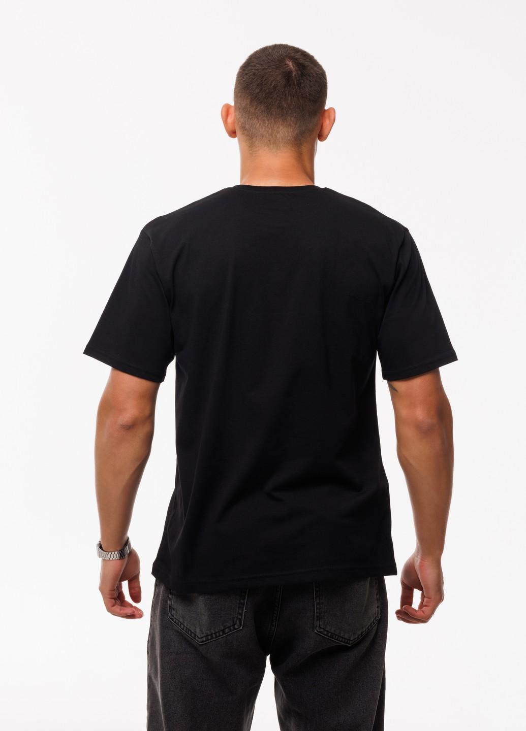 Мужская футболка No problama Наталюкс 4XL Черный (1218043290971) - фото 4