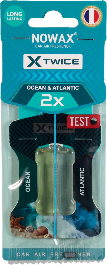 Ароматизатор для авто Nowax X Twice Atlantic & Ocean на зеркало жидкий 5 мл (0312743)