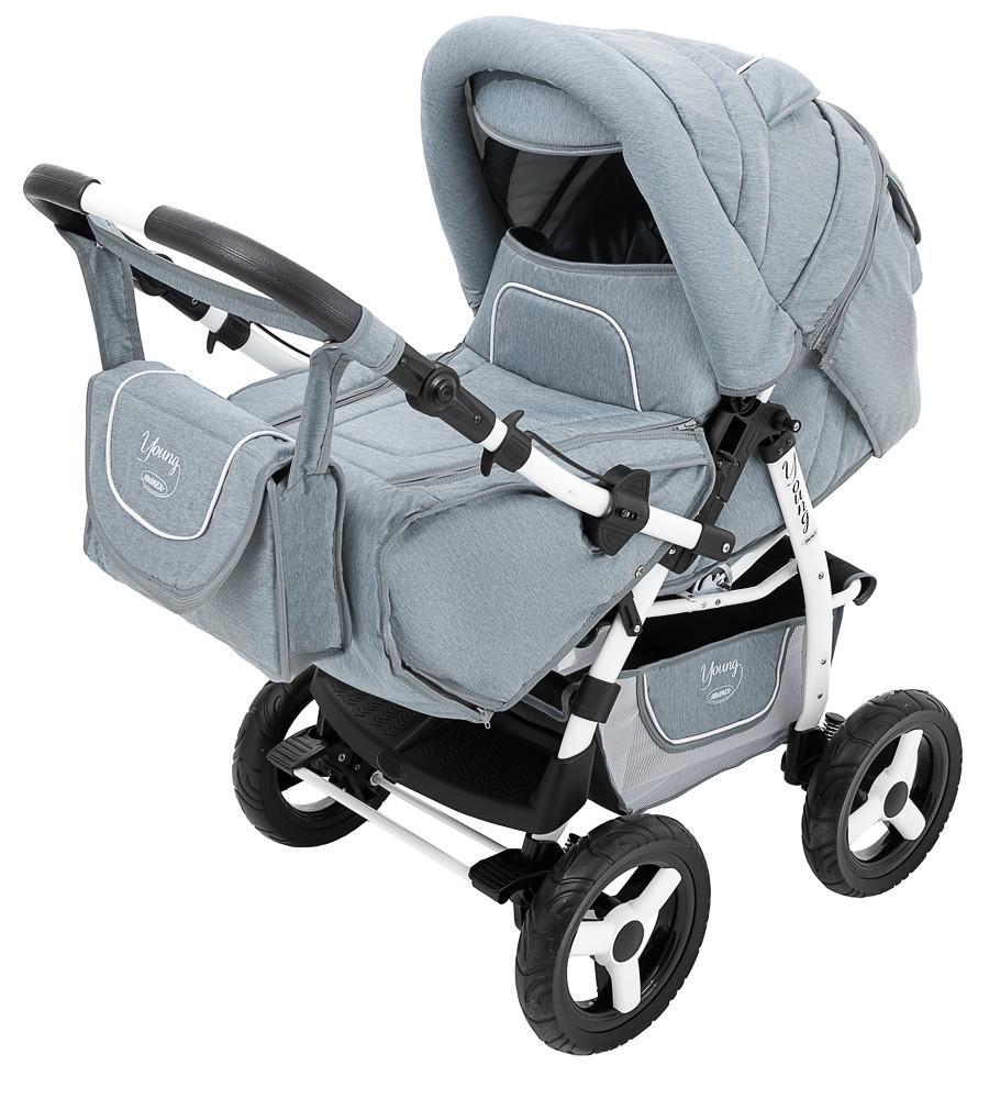 Коляска-трансформер Adamex Young N-107 Бирюзовый (680824)