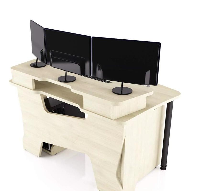 Геймерский стол COMFORT GTN12 120х87х75 см Бежевый/Клен - фото 4 Геймерский стол COMFORT GTN12 120х87х75 см Бежевый/Клен - фото 4