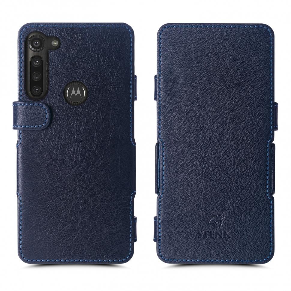 Чехол книжка Stenk Prime для Motorola Moto G8 Синий (66470)