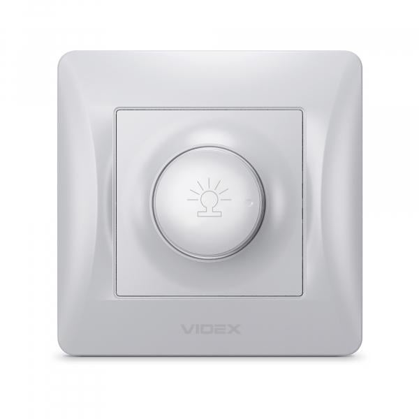 Димер Videx Binera 600 Вт Срібний шовк