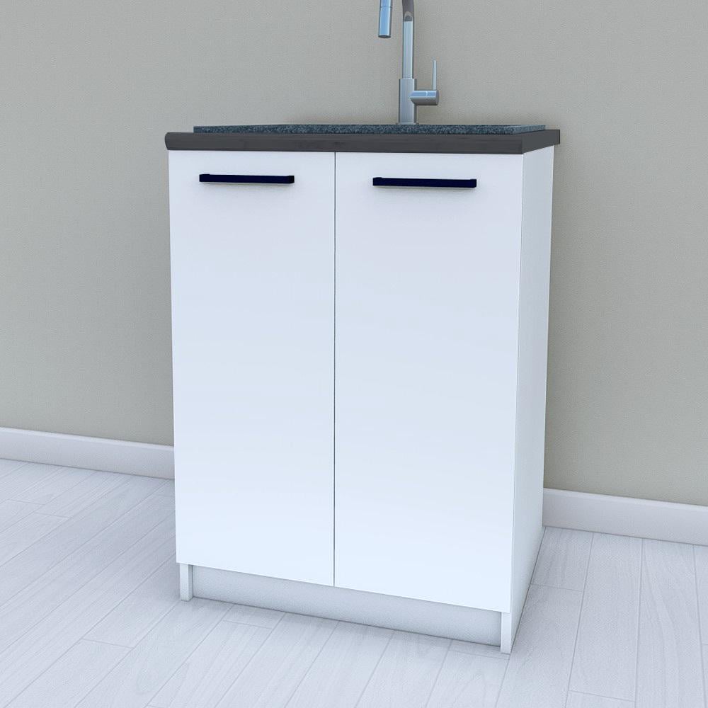 Тумба под мойку на кухню без столешницы 600 мм Белый (М23)