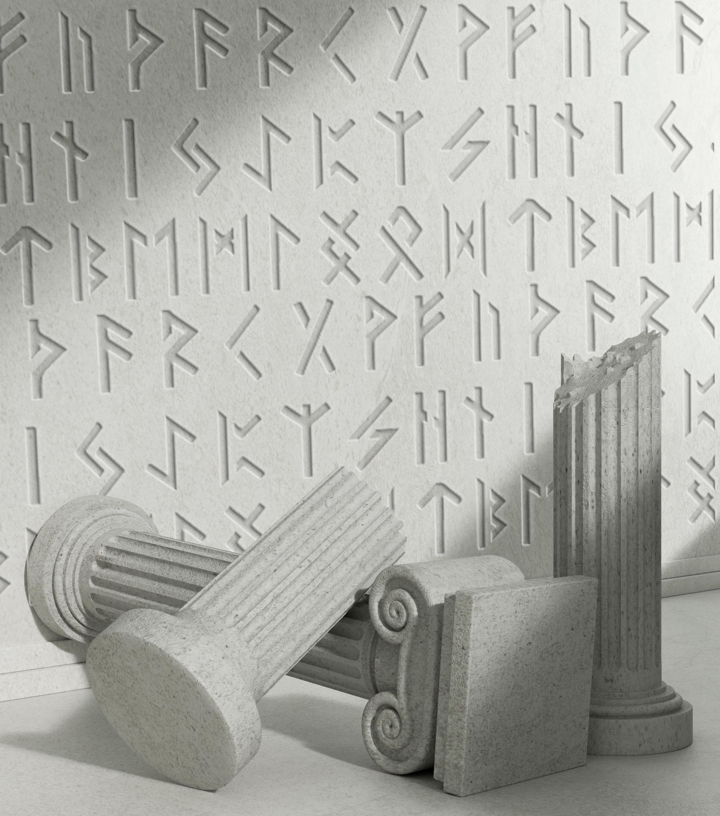 Трафарет DFA Руны для декоративной штукатурки и краски многоразовый 0,3-1 мм (X00132) - фото 4