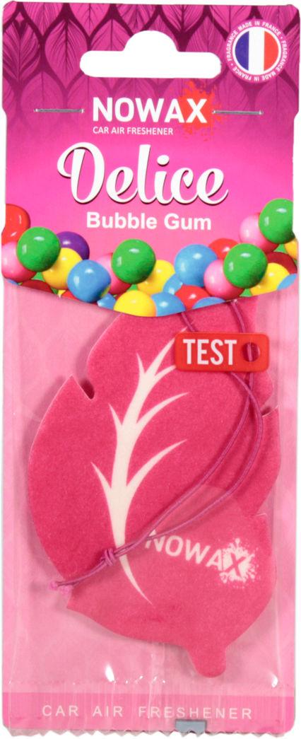 Ароматизатор для авто Nowax Delice Bubble Gum на зеркало сухой (0308679)