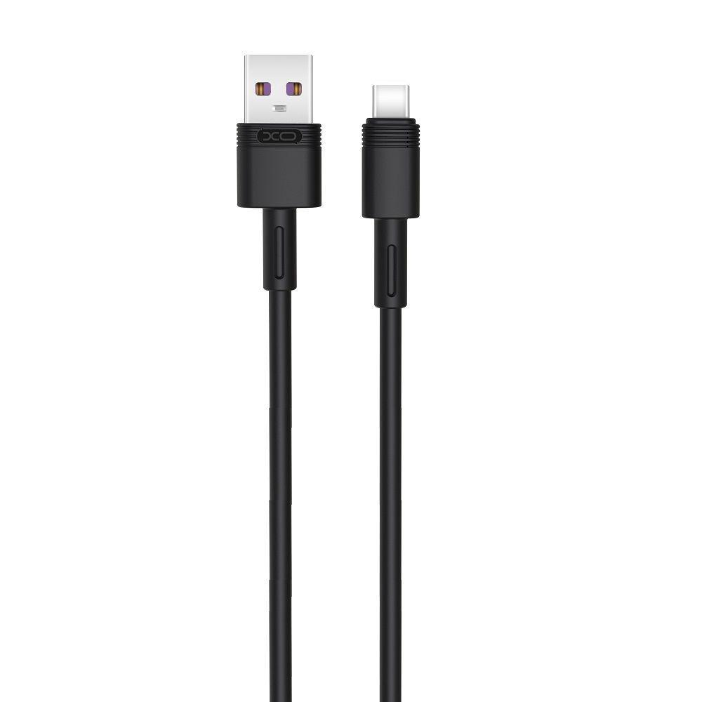 Кабель USB XO NB-Q166 Type-C Quick Charge 5A Black (763)