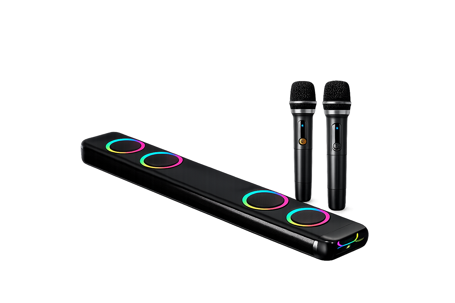 Саундбар-караоке G-68PRO Bluetooth 5.3 с 2 беспроводными микрофонами 60 Вт для телевизора/ПК/смартфона (35974288)