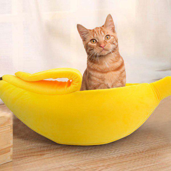 Лежанка-домик для животных M00094-2 Банан 65х25х18 см (M00094-2) - фото 5 Лежанка-домик для животных M00094-2 Банан 65х25х18 см (M00094-2) - фото 5